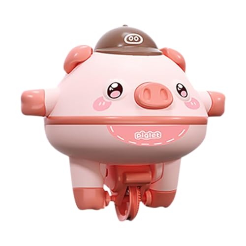 Schweinespielzeug für Kinder, laufendes Schweinespielzeug - Süßes Schwein, das auf dem Seil mit dem Fingerspitzen-Gyroskop-Spinnerauto läuft,Niedliches, ausgewogenes Schweinespielzeug, von Facynde