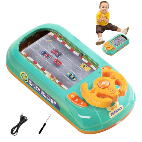 Spielzeuglenkrad für Kinder - Fahrsimulator Spielzeug Kinderautospielzeug | Musikalisches, multifunktionales Lernspielzeug, Rennwagen-Spielzeug, Geburtstags Jungen und von Facynde