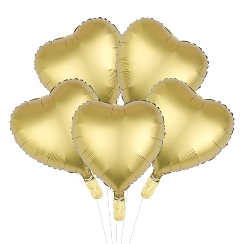 5 Stück Gold Herz Ballons für Mädchen Frauen,Folienballons mit Bändern,18 Zoll Herzform Heliumballons,Herzballons Luftballons Herzluftballons für Geburtstag Hochzeit Jahrestag Party Dekorationen 5 Stück Gold Herz Ballons für Mädchen Frauen,Folienballons mit Bändern,18 Zoll Herzform Heliumballons,Herzballons Luftballons Herzluftballons für Geburtstag Hochzeit Jahrestag Party Dekorationen von Fadcaer