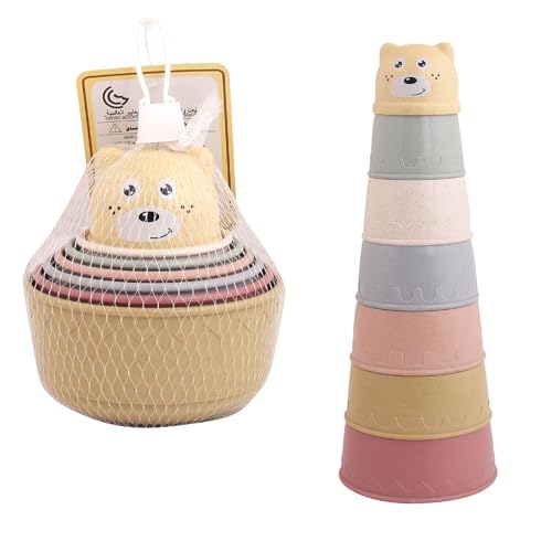 Stapelbecher, Baby-Stapelbecher, Babyspielzeug, frühes pädagogisches Stapelspielzeug, Nistbecher, Stapelbecher, Montessori-Spielzeug für 1–3 Jahre, Kinder, Jungen, Mädchen, Bad, Strand, Stapelbecher, Baby-Stapelbecher, Babyspielzeug, frühes pädagogisches Stapelspielzeug, Nistbecher, Stapelbecher, Montessori-Spielzeug für 1–3 Jahre, Kinder, Jungen, Mädchen, Bad, Strand, von Fadcaer