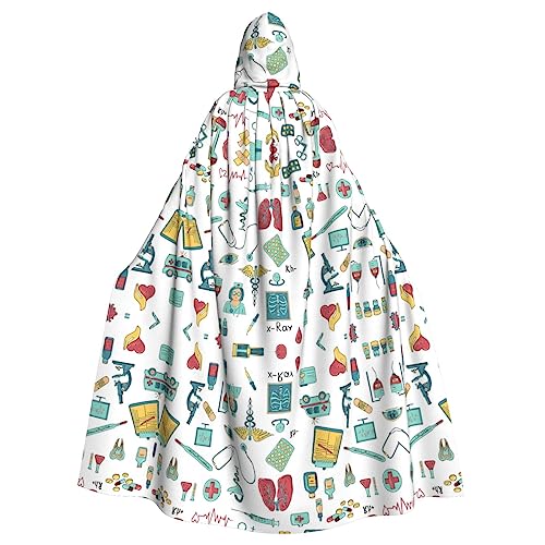 Abstraktion Biologie Chemie 4 Unisex Kapuze Halloween Umhang Cosplay Halloween Weihnachten Verkleidung Kostüme für Erwachsene von Faduni