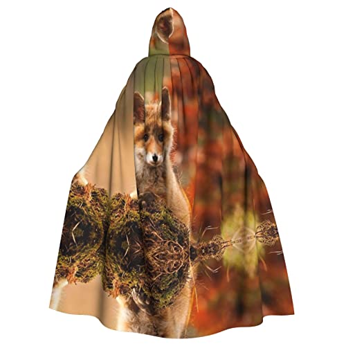 Faduni Süßer Baby-Fuchs-Aufdruck, unisex, Weihnachten, Halloween, Hexenparty, mit Kapuze, Vampir-Umhang Faduni Süßer Baby-Fuchs-Aufdruck, unisex, Weihnachten, Halloween, Hexenparty, mit Kapuze, Vampir-Umhang von Faduni