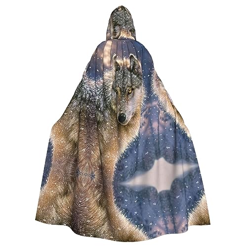 Faduni Umhang mit Kapuze und Vampir-Motiv, Unisex, für Weihnachten, Halloween, Hexe, Party, mit Kapuze Faduni Umhang mit Kapuze und Vampir-Motiv, Unisex, für Weihnachten, Halloween, Hexe, Party, mit Kapuze von Faduni