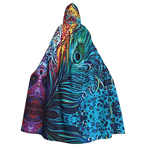 Farbiger Pfauen-Kostüm, Unisex, mit Kapuze, Halloween-Umhang, Cosplay, Halloween, Weihnachten, Kostüme, für Erwachsene Farbiger Pfauen-Kostüm, Unisex, mit Kapuze, Halloween-Umhang, Cosplay, Halloween, Weihnachten, Kostüme, für Erwachsene von Faduni