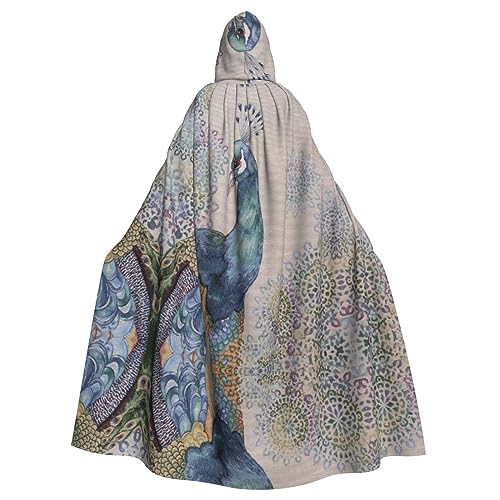 Schöner Pfauen-Kostüm, Unisex, mit Kapuze, Halloween-Umhang, Cosplay, Halloween, Weihnachten, Kostüme, für Erwachsene Schöner Pfauen-Kostüm, Unisex, mit Kapuze, Halloween-Umhang, Cosplay, Halloween, Weihnachten, Kostüme, für Erwachsene von Faduni