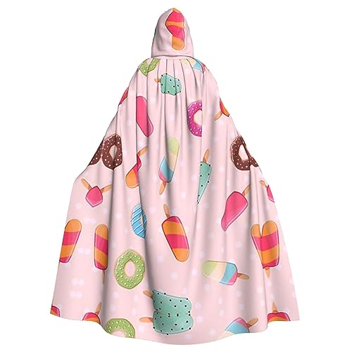 Viele farbige Eiscreme-Unisex mit Kapuze Halloween Umhang Cosplay Halloween Weihnachten Kostüm für Erwachsene Viele farbige Eiscreme-Unisex mit Kapuze Halloween Umhang Cosplay Halloween Weihnachten Kostüm für Erwachsene von Faduni