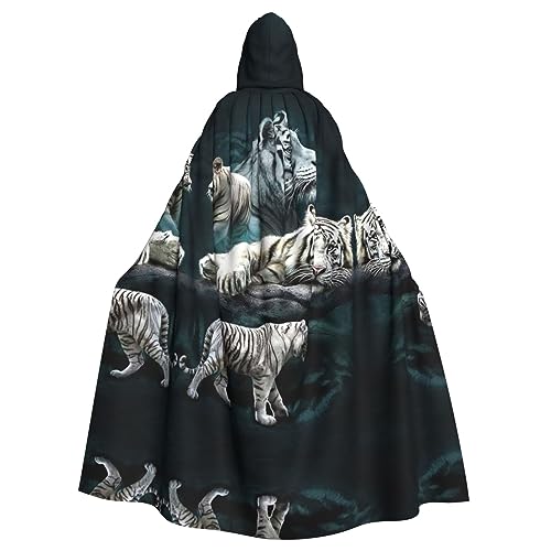 Viele weiße Tiger, Unisex, mit Kapuze, Halloween-Umhang, Cosplay, Halloween, Weihnachten, Faschingskostüme für Erwachsene Viele weiße Tiger, Unisex, mit Kapuze, Halloween-Umhang, Cosplay, Halloween, Weihnachten, Faschingskostüme für Erwachsene von Faduni