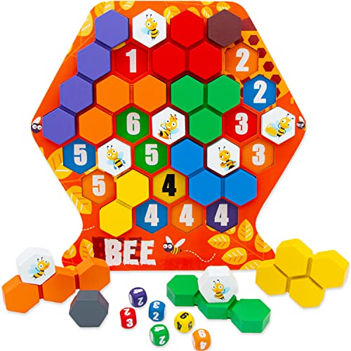 Faerly® Montessori Spielzeug Holzpuzzle ab 1 Spieler - Pädagogisches Lernspielzeug Holzspielzeug Puzzle Motorikspielzeug für Kinder ab 2 3 4 5 6 Jahren Brettspiel Kinderspielzeug von Faerly