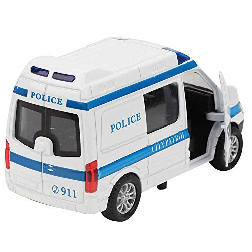 Fafeicy 1:32 Mini -Legierungs -Spielzeugauto mit Sirene und Leichtem Rettungsfahrzeug für für (Blue) von Fafeicy
