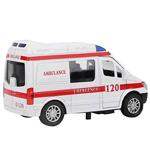 Fafeicy 1:32 Mini -Legierungs -Spielzeugauto mit Sirene und Leichtem Rettungsfahrzeug für für (Rot) von Fafeicy