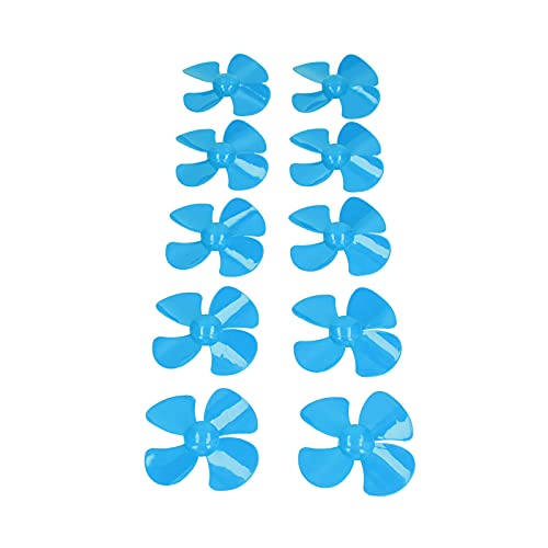Fafeicy 100 Mm 4 Blades Propeller Kunststoff Set für -Spielzeugmodell Rotierendes Zubehör mit 2 Mm Loch XR -1550 für Fernbedienungsboote (Blue) von Fafeicy