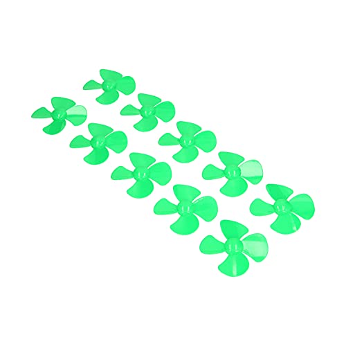 Fafeicy 100 Mm 4 Blades Propeller Kunststoff Set für -Spielzeugmodell Rotierendes Zubehör mit 2 Mm Loch XR -1550 für Fernbedienungsboote (Green) von Fafeicy