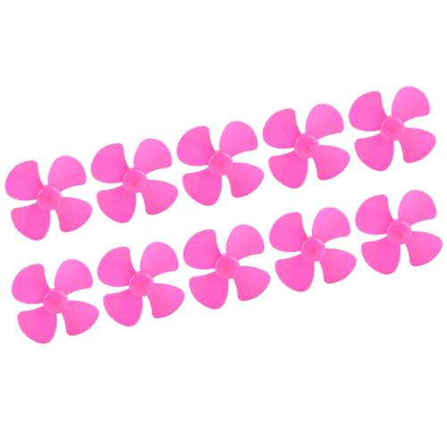 Fafeicy 100 Mm 4 Blades Propeller Kunststoff Set für -Spielzeugmodell Rotierendes Zubehör mit 2 Mm Loch XR -1550 für Fernbedienungsboote (Rosenrot) von Fafeicy