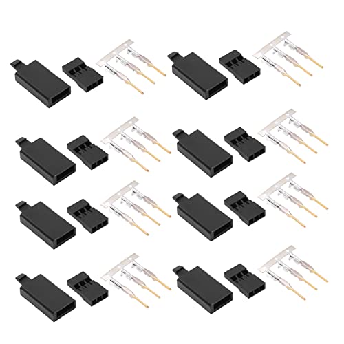 Fafeicy 100Set 3 -Pin -Gehäuseanschluss, JST -Stecker -Kit 11.041 mit Messingmaterial ABS für Modellflugzeuge Elektronische Instrumente von Fafeicy