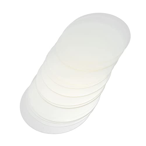 Fafeicy 200 Blätter Klarer Badge Film Transparenter Abzeichenschutzfilm PVC Button Maker Supplies für DIY Craft Pin Knöpfe (50MM) von Fafeicy