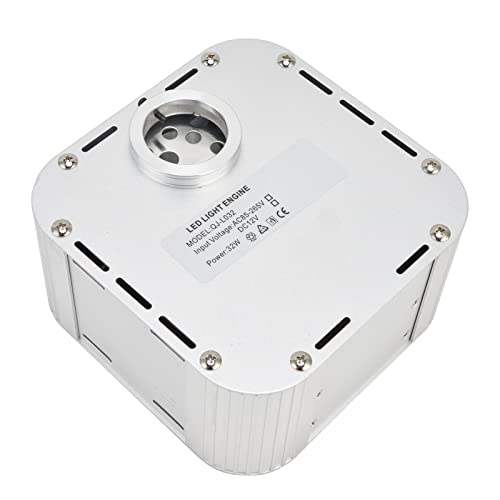 Fafeicy 32W RGBW Glasfaser -Motor -Treiber Sprachsteuerung Light Light Kit | Musikmodus, Romantische Dekoration (EU-Stecker) von Fafeicy
