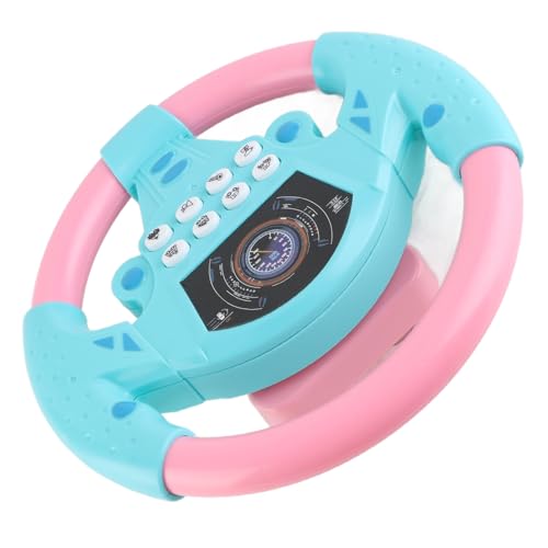 Fafeicy Baby-pädagogisches Copilot-Lenkrad, Musik-Kinderspielzeug für die Körperentwicklung und Rhythmus-Kultivierung (Pink Blau) von Fafeicy
