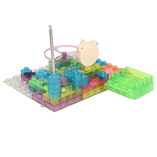 Fafeicy Blockblock für Circuit Building Kit Builder für mit Funkfunktion und Schöne Auswirkungen für Intelligentes Lernen, die für Vorhanden Sind, Plastikmaterial, Umfasst 44 Blöcke, Geeignet für von Fafeicy