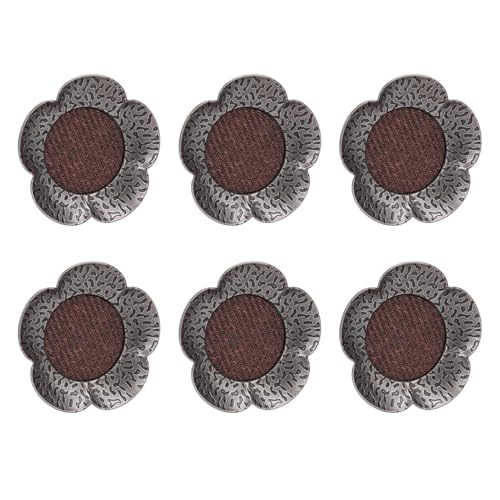 Fafeicy Coaster Wärmefestes Vintage Zinklegungsmatte für Tee Tasse Zum Schutz von Tischplatten 6pcs für Haus- und Teezeremonie von Fafeicy