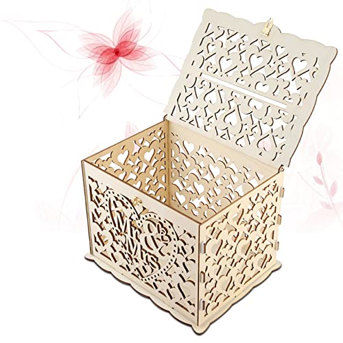 Fafeicy Hochzeitskartenbox Vintage Style Key DIY Money Rustikale Party Herr & Frau Wood 25 X 20 X 18,3 cm Fafeicy Hochzeitskartenbox Vintage Style Key DIY Money Rustikale Party Herr & Frau Wood 25 X 20 X 18,3 cm von Fafeicy