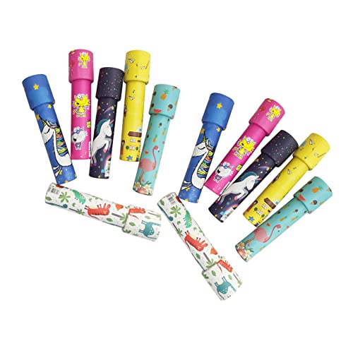 Fafeicy Kaleidoskop Tragbarer Farbenfrohe Retro -Spielzeugkinder 12pcs Set Educational von Fafeicy