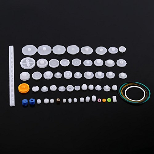 Fafeicy Kunststoff Roboter Getriebe Kit Getriebe Kits, Kunststoff Getriebe Getriebe Motor Getriebe Riemenscheibe Motor Getriebe Spielzeug Bausätze für Auto Roboter (60 Arten Fafeicy Kunststoff Roboter Getriebe Kit Getriebe Kits, Kunststoff Getriebe Getriebe Motor Getriebe Riemenscheibe Motor Getriebe Spielzeug Bausätze für Auto Roboter (60 Arten von Fafeicy