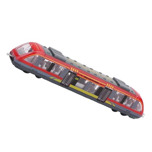 Fafeicy Legierungs-Zugspielzeug für Kinder 3+ Rücken Sie Sich Selbst Laufendes Simulationsmodell mit Miteinander Verbundenen Autos 6,6 Zoll Bildungsspielzeug Rot/Blau/Weiß Zurück (Rot) von Fafeicy