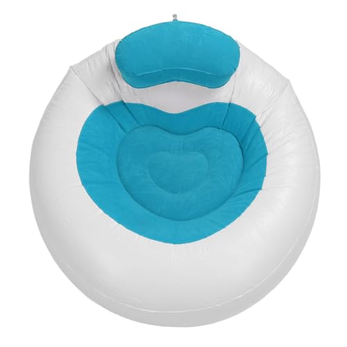 Fafeicy Liebevolles Herzstuhl Weiche Sofa für Wohnzimmer, Einzigartiges Design -Luftbett für Balkon, Aufblasbare Sofa -Stuhl Strömen für die Freien Im Freien Im (Blue) von Fafeicy