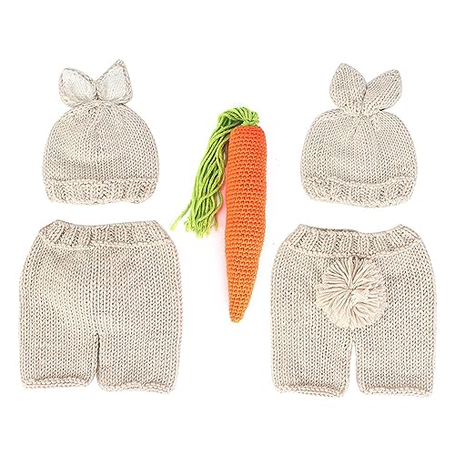 Fafeicy Neugeborene Babykleidung Kindesfoto-Outfit Kaninchenanzug mit Radieschen Puppe für 0-6 Monate Fotografie Requisiten Weiche Wollhuthosen Set Set Fafeicy Neugeborene Babykleidung Kindesfoto-Outfit Kaninchenanzug mit Radieschen Puppe für 0-6 Monate Fotografie Requisiten Weiche Wollhuthosen Set Set von Fafeicy