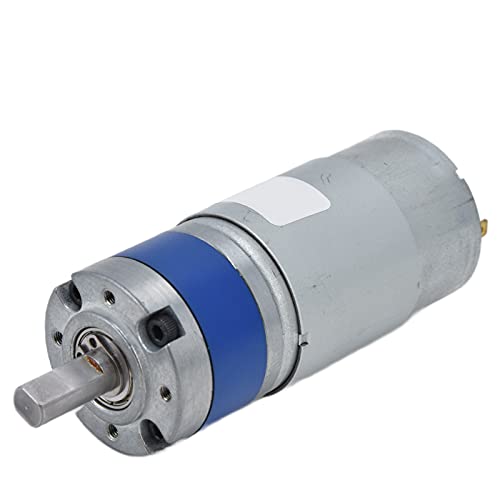 Fafeicy Planetary Getriebemotor D Welle Kupfermotor Kohlenstoffbürste DC 12V für die Industrielle Automatisierung (1200RPM) von Fafeicy