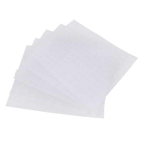 Fafeicy Plastik -Mesh -Leinwandblatt 33,5 X 26 Cm 7 Count 5PCS White Mesh Sheet für DIY Projekte mit Nadeln, Geeignet für die Herstellung von Aquariumgrilles von Fafeicy