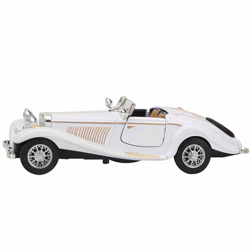 Fafeicy Pull Back Toy Car Alloy Fahrzeug Vintage Kid Car Toy mit Leichter Musikschalter für Mädchen Geburtstag Weihnachten (White) von Fafeicy