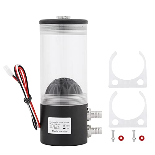 Fafeicy Pumpenreservoir -Kombi -Kit ca. 500 L/h 10 W DC 12 V CPU Wasserkühlpumpentank Wärmetauscher Stumm von Fafeicy