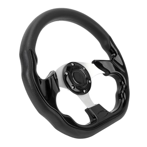 Fafeicy Rennlenkrad, PU Stylish Auto Erscheinung auf Dem Fahrzeug (Black) von Fafeicy