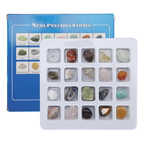 Fafeicy Rock and Mineral Collection Kit Professionelles Mineral Rock Science Educational Kit für Sammlerlehrer (Mischfarb unbestimmte Set 3) von Fafeicy