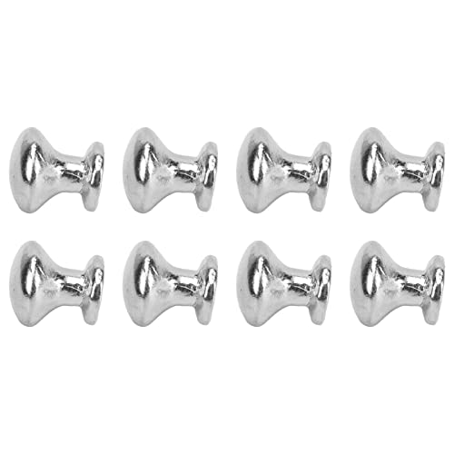 Fafeicy Runde Kopfzuggriff Metall Einfache Stilknöpfe 1:12 Puppenhaus -Türgriff 8pcs (Silver) von Fafeicy