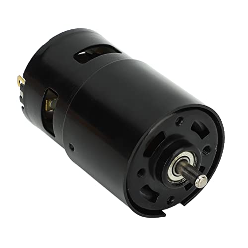 Fafeicy Rundwelle DC Motor High Torsion 12000 U/Min Rotes Kupferspulen -Elektromotor 12 V, Verschleiß Resistent, für die Mechanische Übertragung von Fafeicy
