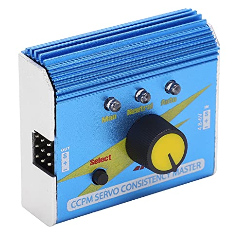 Fafeicy Servo -Tester CCPM Servo -Konsistenz Master mit 3 Zahnradanzeige Licht, RC -Flugzeug Aluminiumlegierungschale von Fafeicy
