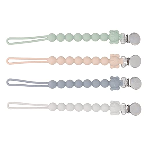 Fafeicy Silikon Baby Schnullerkette Weiche Elefant Design weiß Graugrün Rosa 4pcs Fafeicy Silikon Baby Schnullerkette Weiche Elefant Design weiß Graugrün Rosa 4pcs von Fafeicy