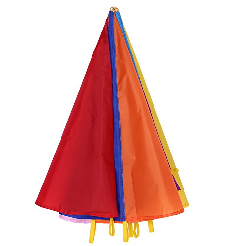 Fafeicy -Spiel-Fallschirm-Spielzeug, 2 M Durchmesser, 8 Griffe, Mehrfarbiges Oxford-Gewebe, für Teamwork-Spiele Im Freien mit 6–8 Kindern von Fafeicy