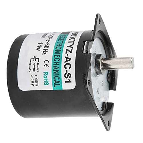 Fafeicy Synchroner Mini -Motor Kompakt mit Hoher Torsion für -Generator: Ruhige und Lange Metallausrüstung für Zirkulierende Ventilatoren und Luftreiniger (2,5 U/min/min AC220V) von Fafeicy