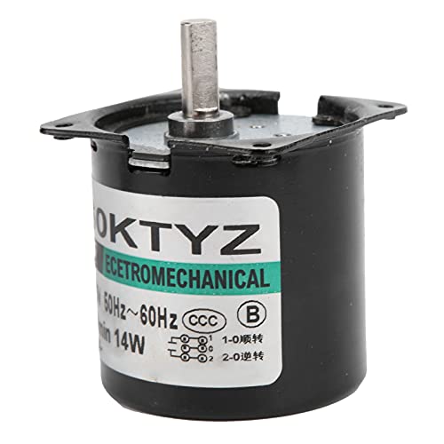 Fafeicy Synchroner Mini -Motor Kompakt mit Hoher Torsion für -Generator: Ruhige und Lange Metallausrüstung für Zirkulierende Ventilatoren und Luftreiniger (5 U/min/min AC220V) von Fafeicy