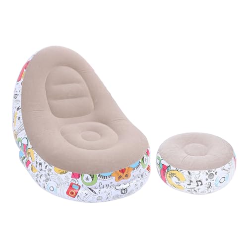 Fafeicy Tragbarer Aufblasbarer Lounge -Stuhl Öko -freundliche PVC Cartoon Graffiti Flockenluft Couchsofa mit Fußhocker Fafeicy Tragbarer Aufblasbarer Lounge -Stuhl Öko -freundliche PVC Cartoon Graffiti Flockenluft Couchsofa mit Fußhocker von Fafeicy