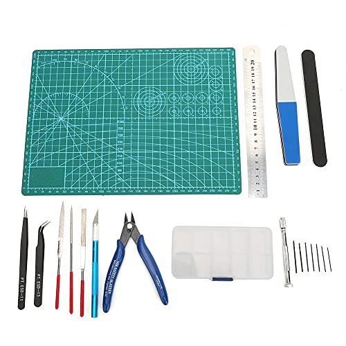 Modellierer Craft Tool Set Model Building Pweezers Lineal Datei Kit für Modellfan Modellierer Craft Tool Set Model Building Pweezers Lineal Datei Kit für Modellfan von Fafeicy