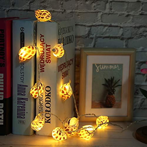 Warme Weiße Muschelform 10LED -Saitenlichter, Batterie für den Innenbereich Im Freien mit Echten Strandschuhen, Tolle Häuserdekoration, für und Erwachsene Warme Weiße Muschelform 10LED -Saitenlichter, Batterie für den Innenbereich Im Freien mit Echten Strandschuhen, Tolle Häuserdekoration, für und Erwachsene von Fafeicy