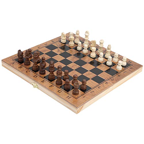 3-in-1-Schachspiel aus Holz, Tragbares Faltbares Brettspiel für Alle Altersgruppen, Leicht zu Transportieren, Logisches Denken Trainieren und das Gehirn Trainieren 3-in-1-Schachspiel aus Holz, Tragbares Faltbares Brettspiel für Alle Altersgruppen, Leicht zu Transportieren, Logisches Denken Trainieren und das Gehirn Trainieren von Fafeims