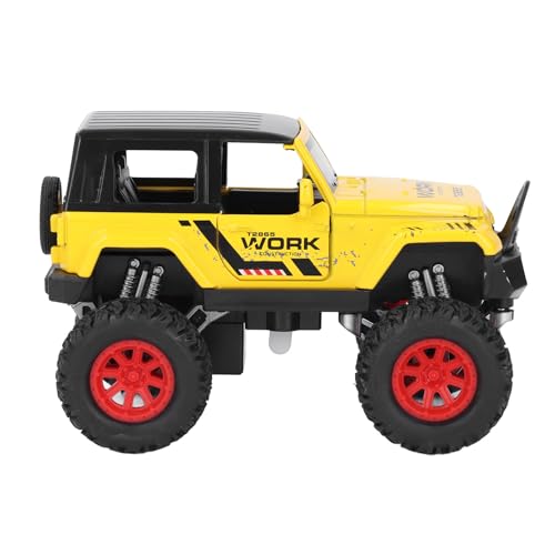 Fafeims 1:32 Kinderautospielzeug, Hohe Simulationslegierung Hartes Top -Fahrzeug -LKW -Spielzeug für (Yellow) von Fafeims