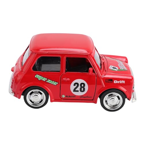 Fafeims 1:36 Mini -Automodell, Alloy -Metall mit Öffnungstüren, die für die Kollektorausstellung und die Kuchendekoration Geeignet Sind (Rot) von Fafeims