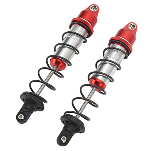 Fafeims 190 Mm RC -Stoßdämpfer Absorber, Aluminiumlegierung Vorderer Heckdämpfer für 1: 5 RC -Autoersatz (Rot) von Fafeims