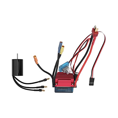 Fafeims 2435 4500 KV Bürstenloser Motor 35A Bürstenloser ESC, Glattes und Reaktionsschnellem Motor -ESC -Kit für 1/16 1/18 RC Autobesitzer von Fafeims